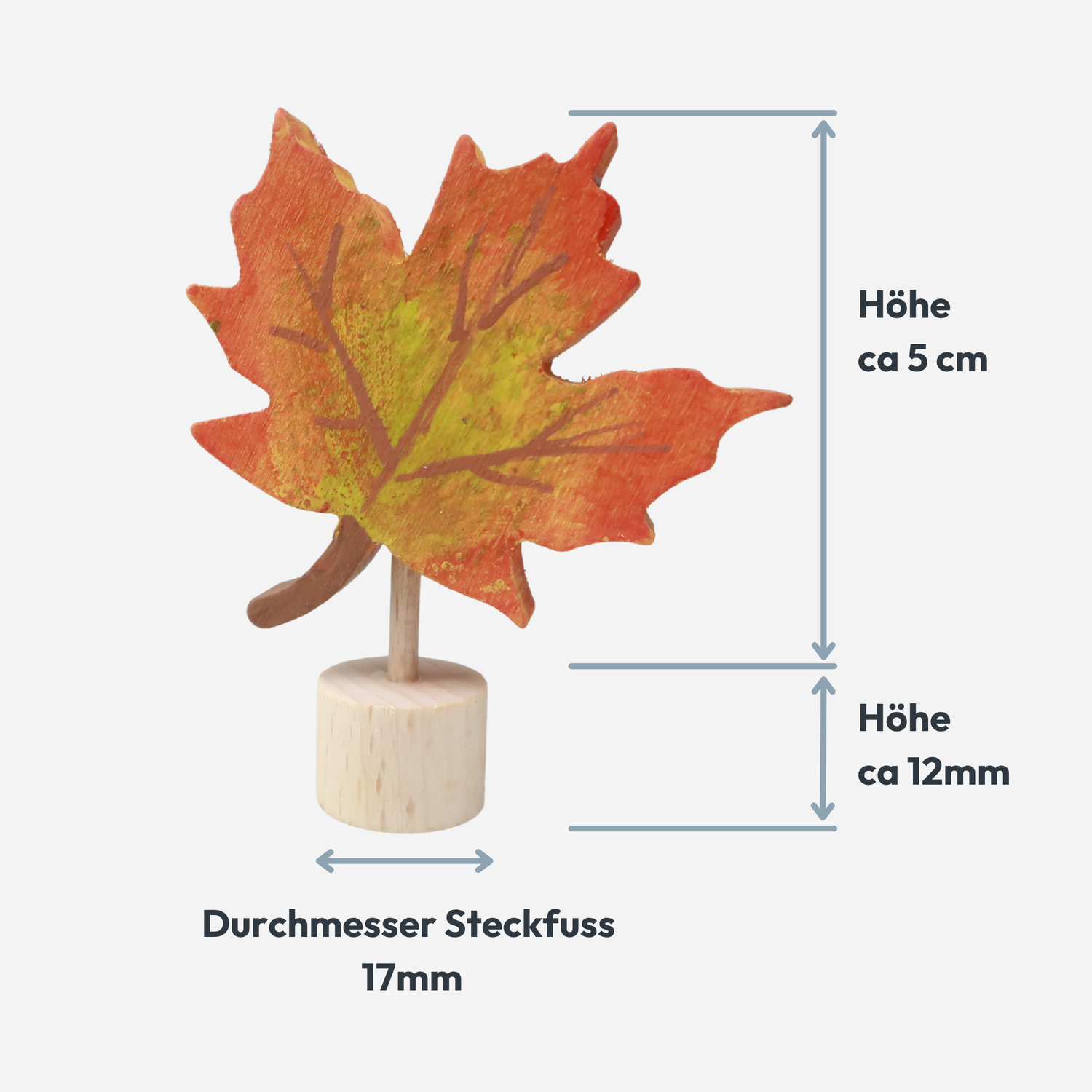 Steckfigur Herbstblatt Ahorn