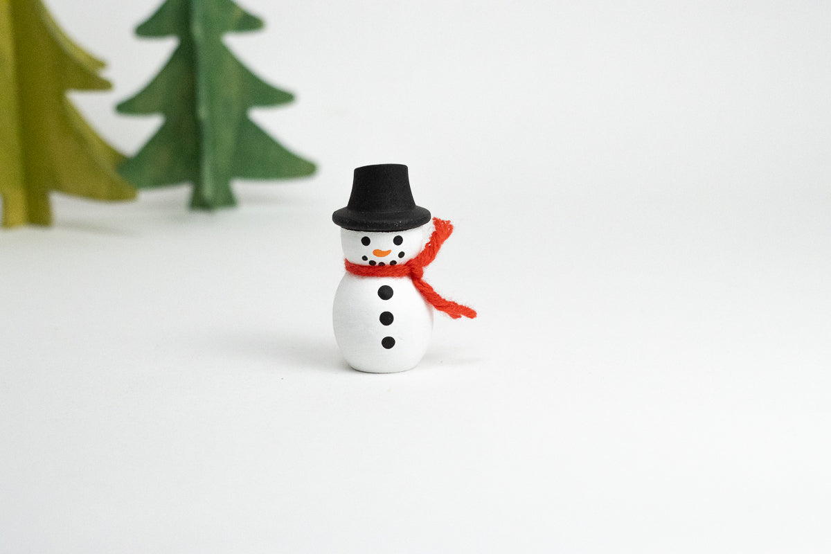 Zubehör Schneemann mit Schal (ohne Steckfuß)