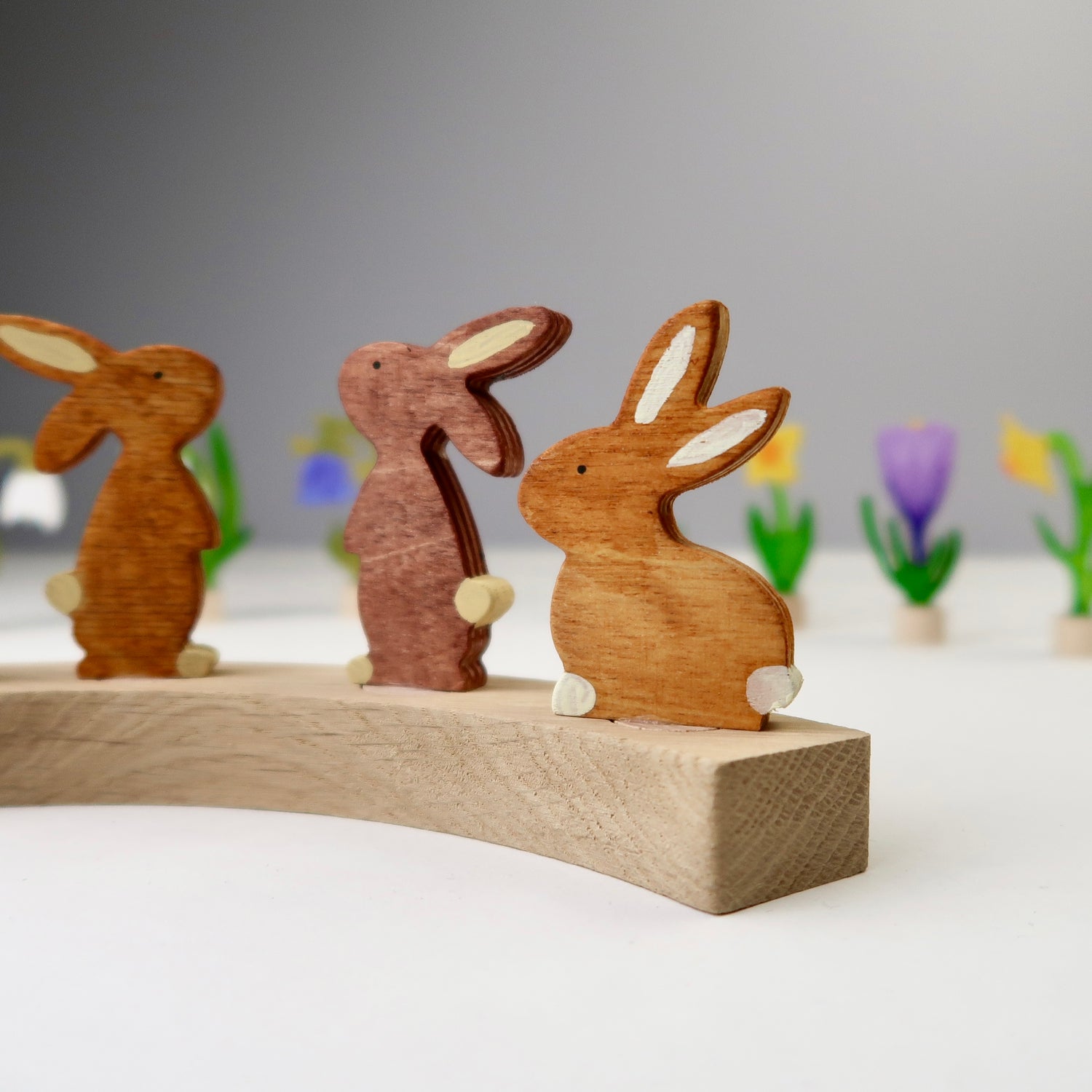 Steckfigur Hase - dunkelbraun