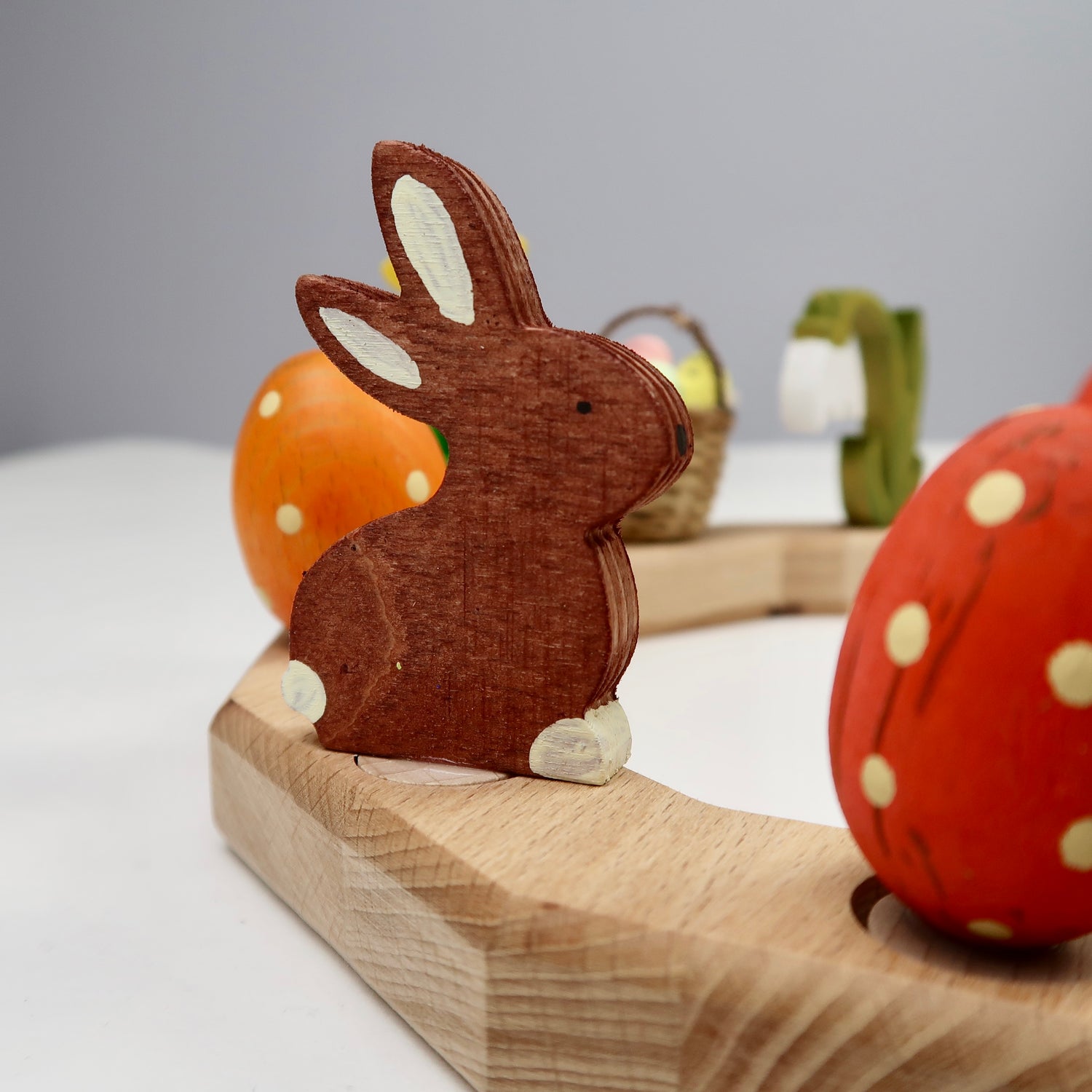 Steckfigur Hase - dunkelbraun