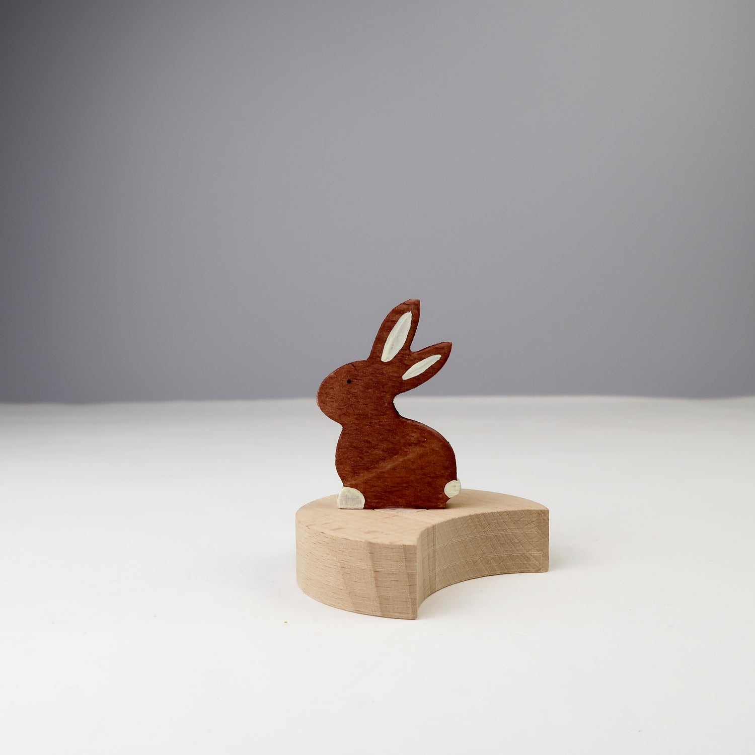 Steckfigur Hase - dunkelbraun