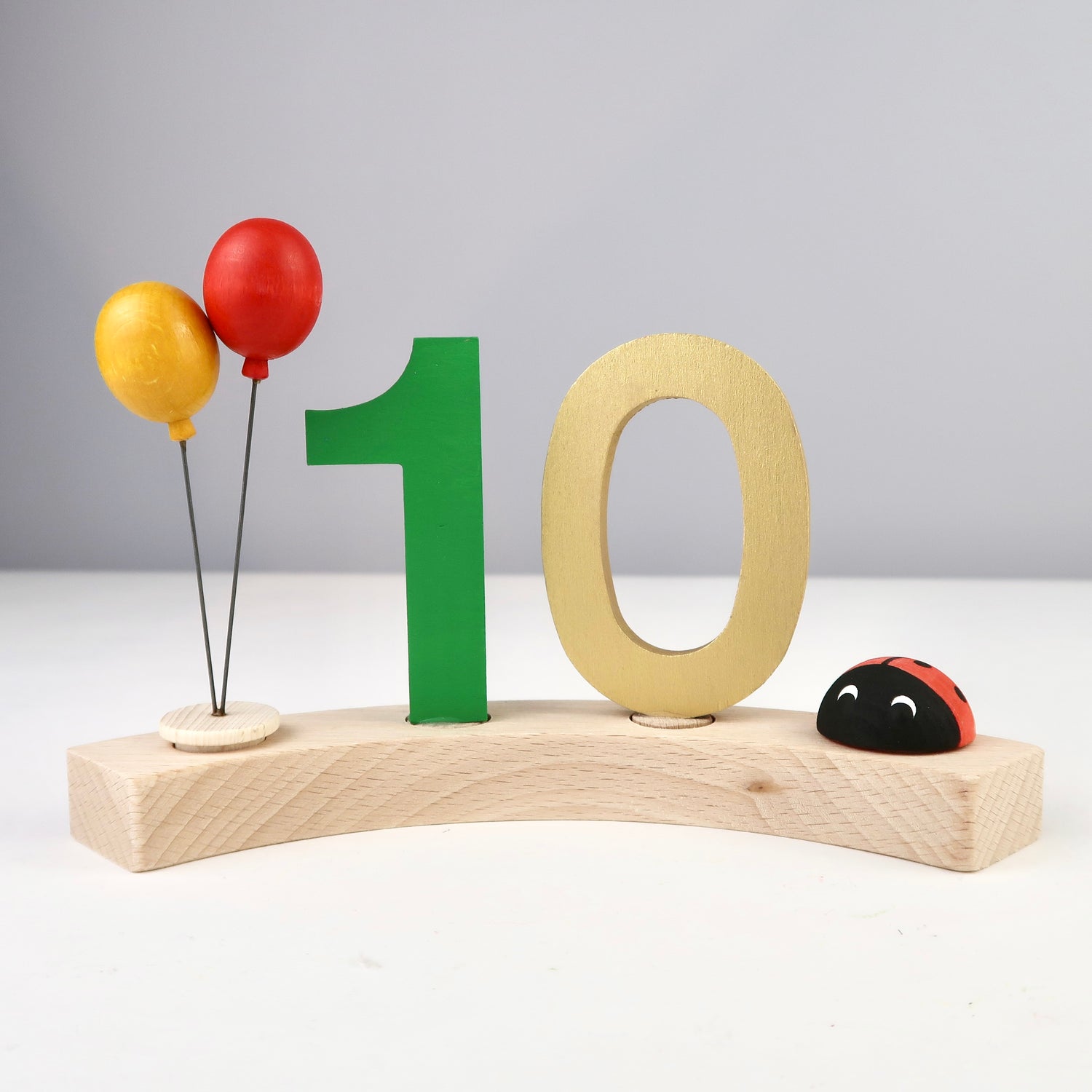 Zahlenstecker 1 - bunt (wähle deine Lieblingsfarbe)