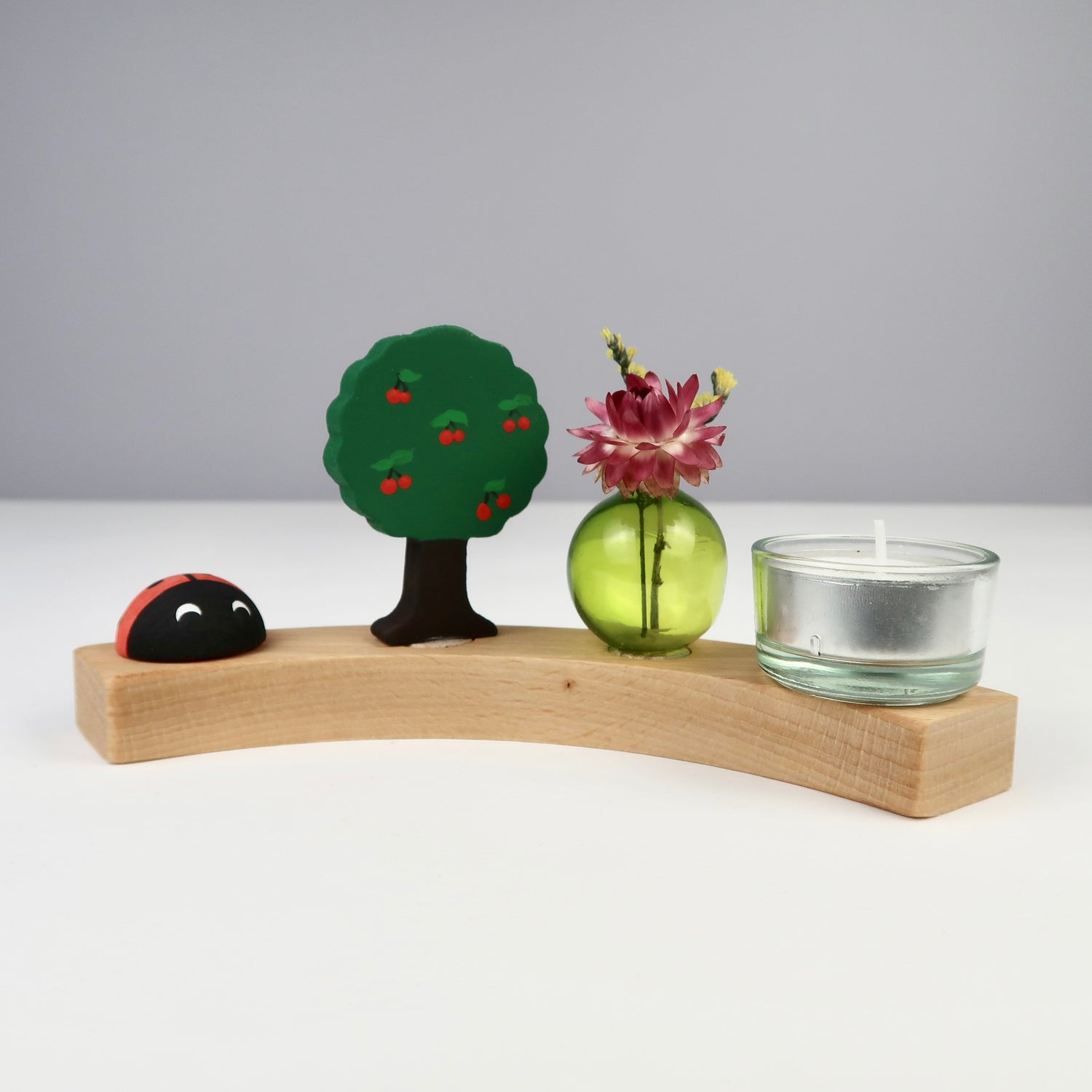 Steckfigur Obstbaum - mit Kirschen