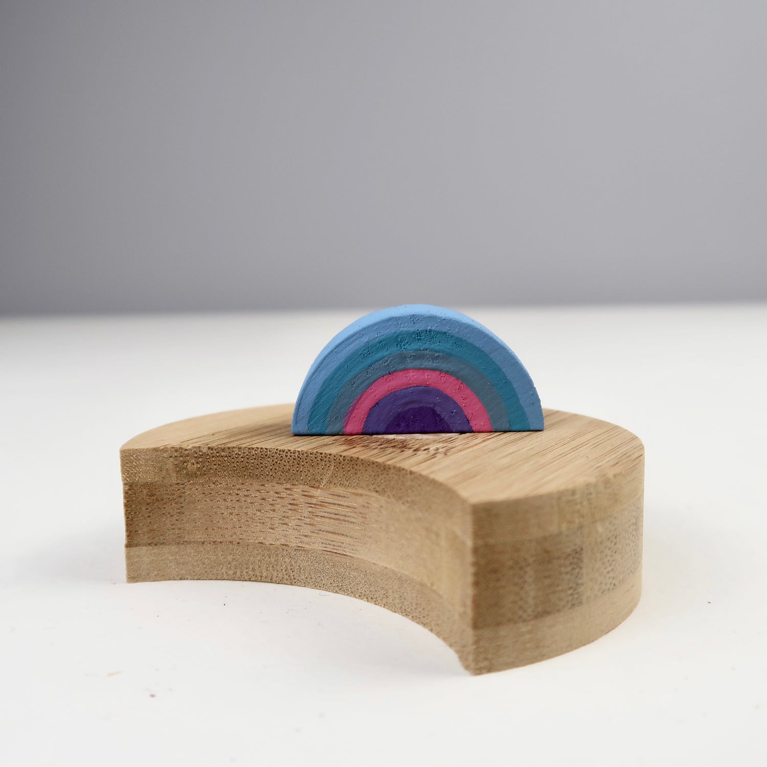 Steckfigur Regenbogen - blau