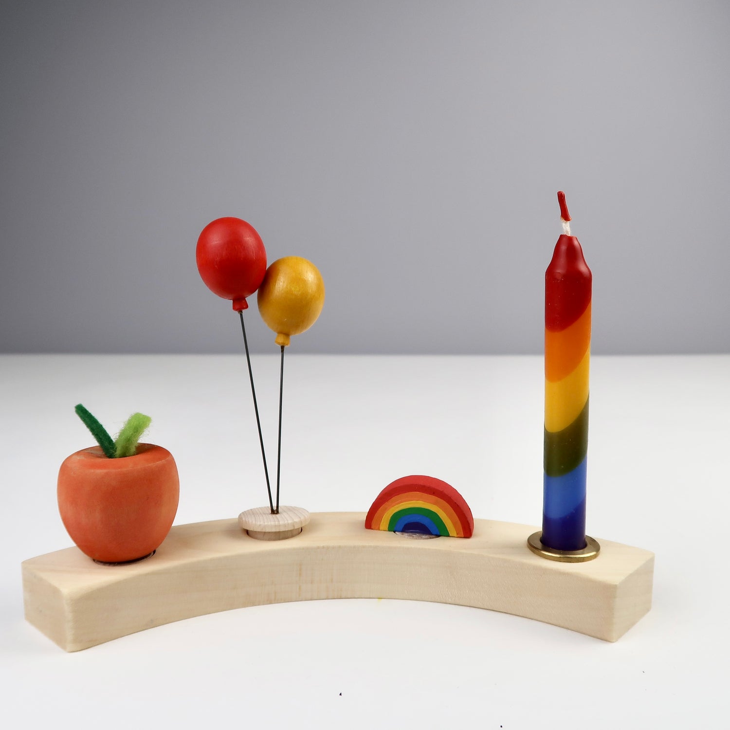 Steckfigur Regenbogen - blau