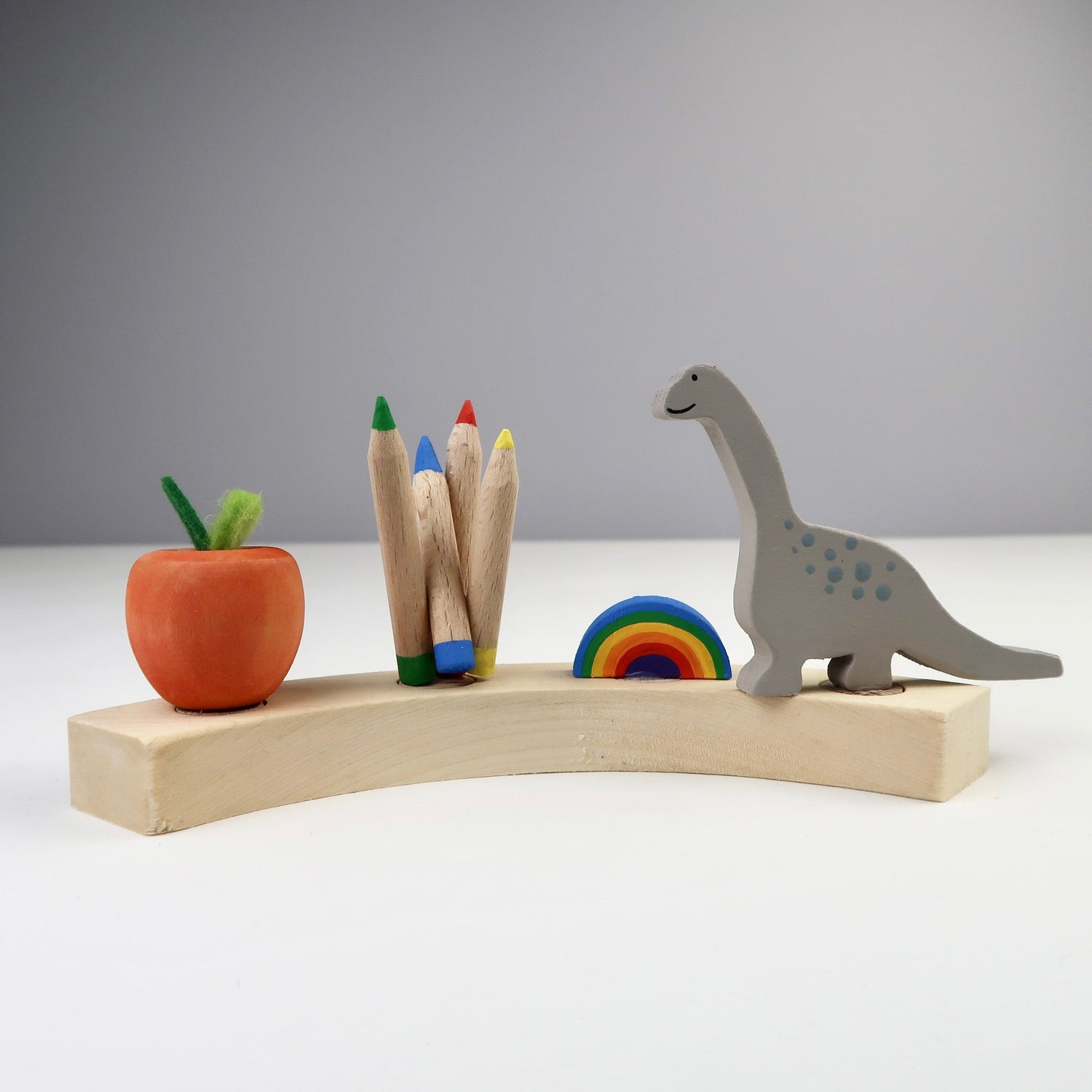 Steckfigur Buntstifte pastell zur Einschulung