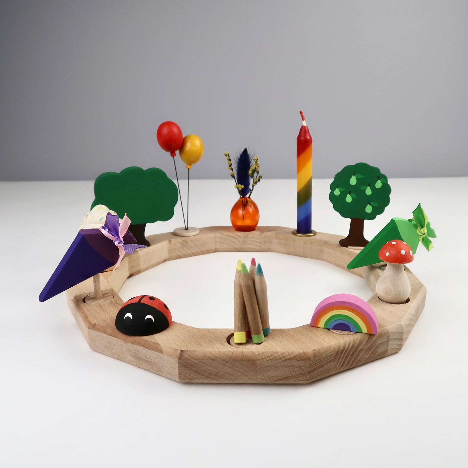 Steckfigur Buntstifte zur Einschulung