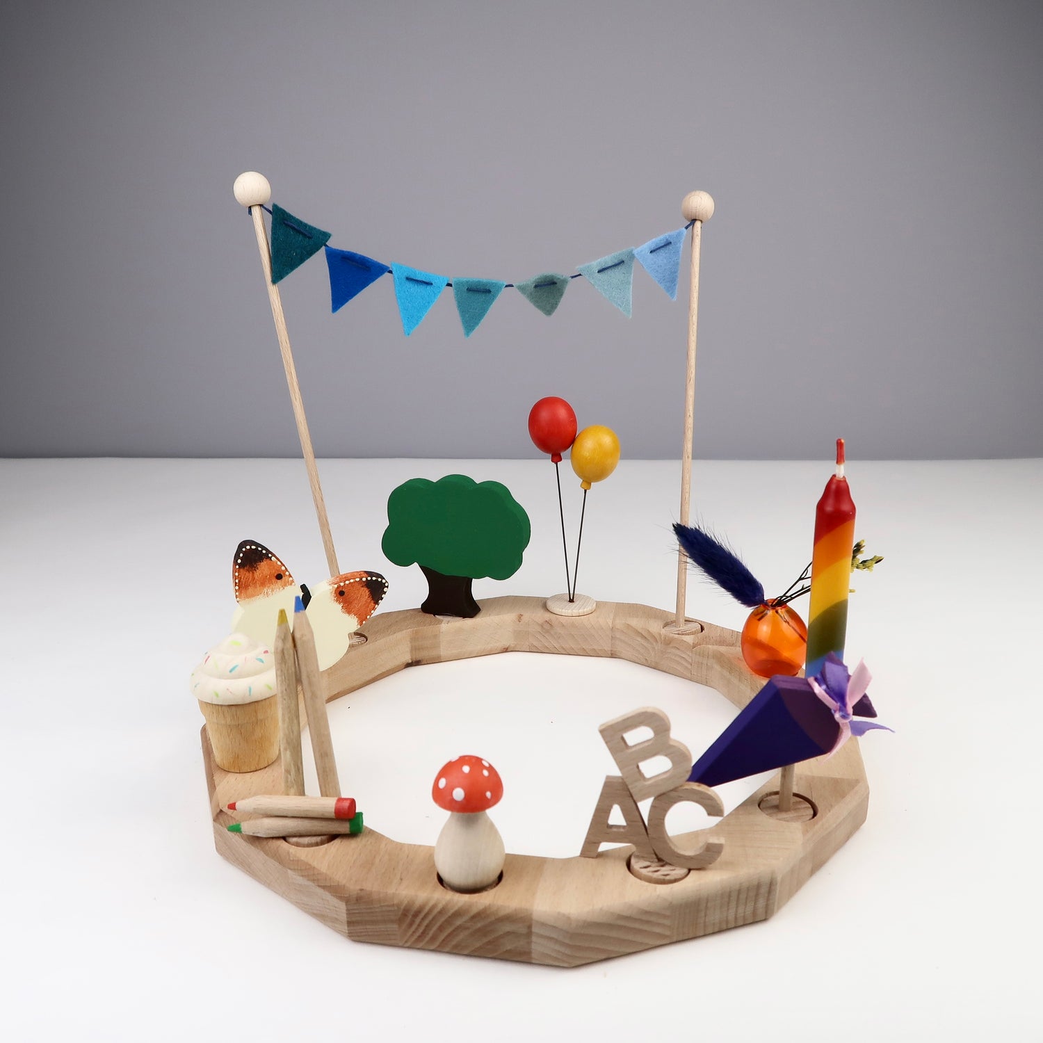 Steckfigur Buntstifte zur Einschulung