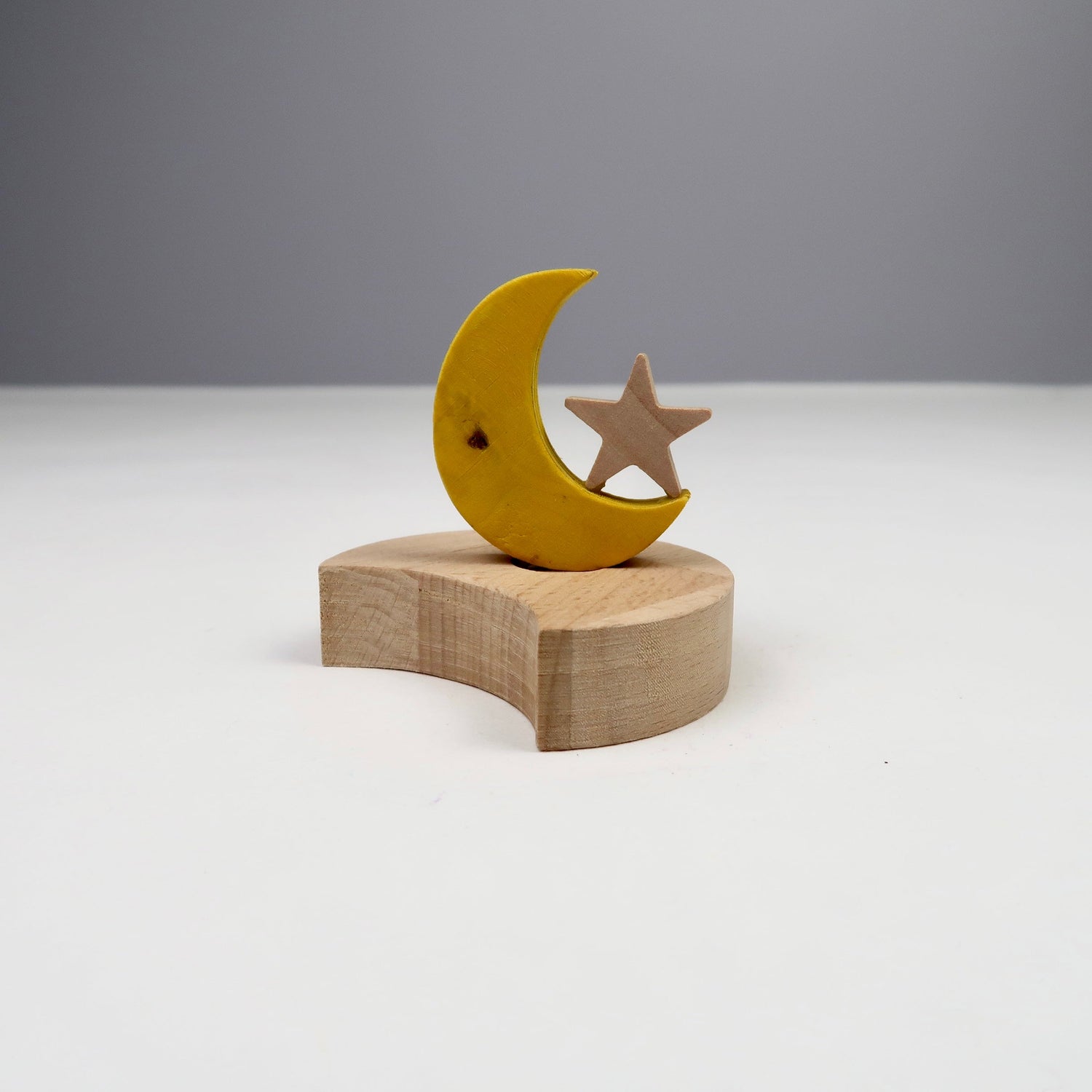 Steckfigur Mond mit Stern