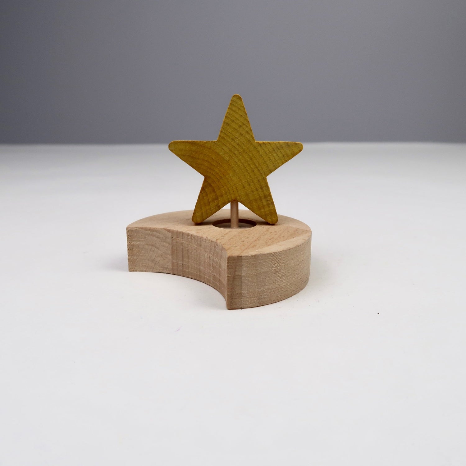 Steckfigur Mond mit Stern