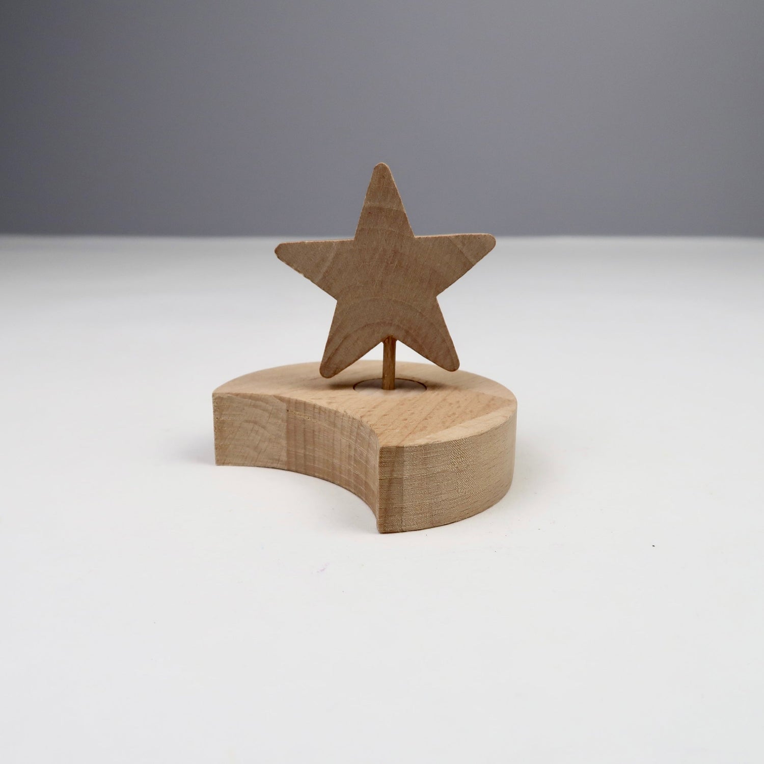 Steckfigur Mond mit Stern