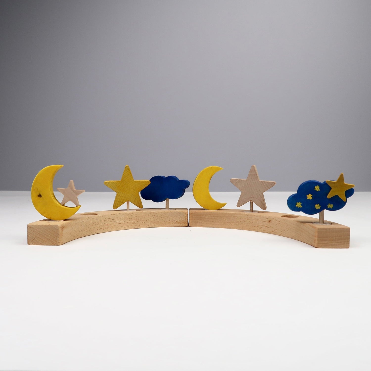 Steckfigur Mond mit Stern