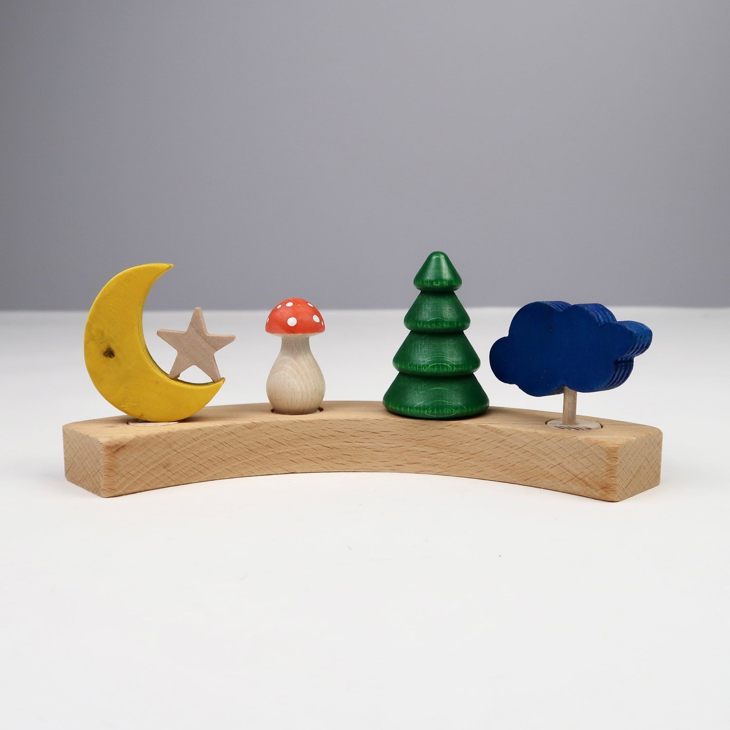 Steckfigur Mond mit Stern