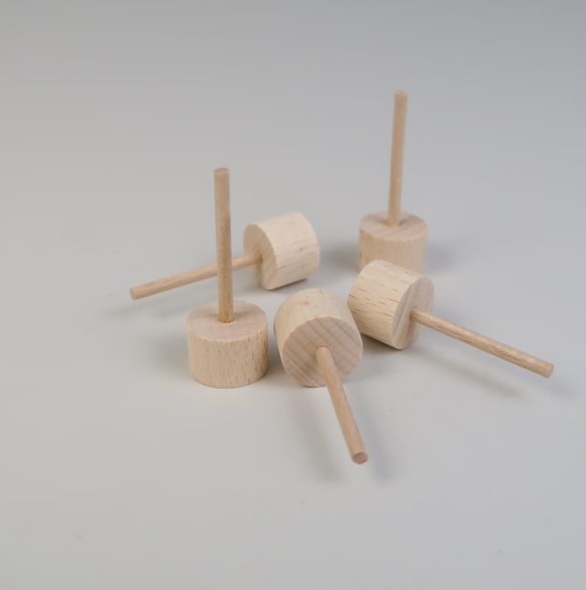 Standfuß für Steckfigur mit Rundstab