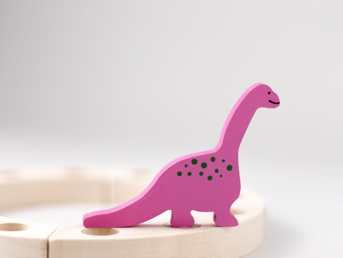 Steckfigur Dino Langhals in Pink