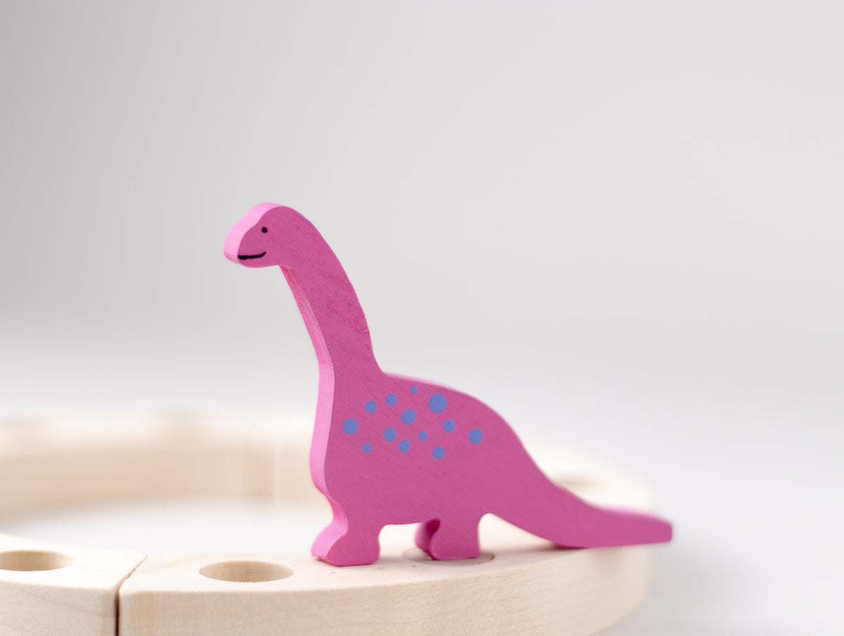 Steckfigur Dino Langhals in Pink
