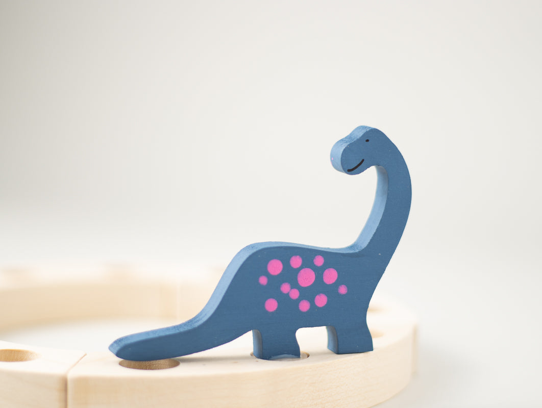 Steckfigur Dino Langhals in Ozeanblau