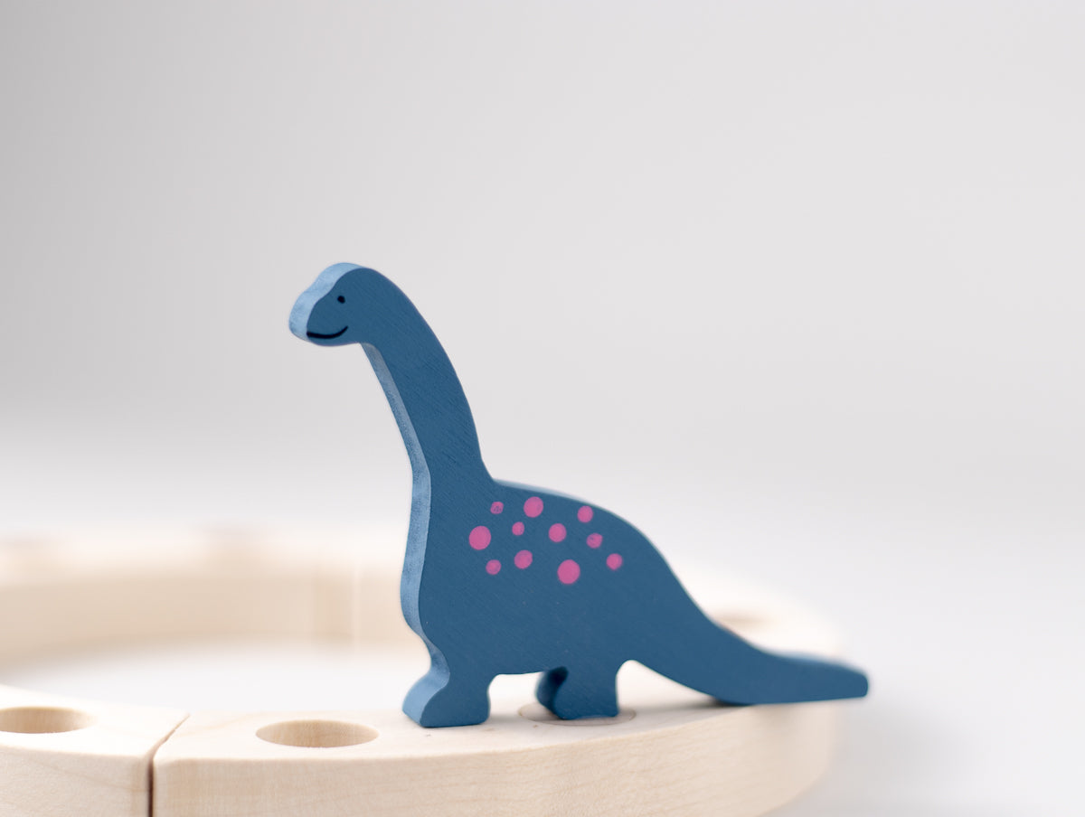 Steckfigur Dino Langhals Lavendel