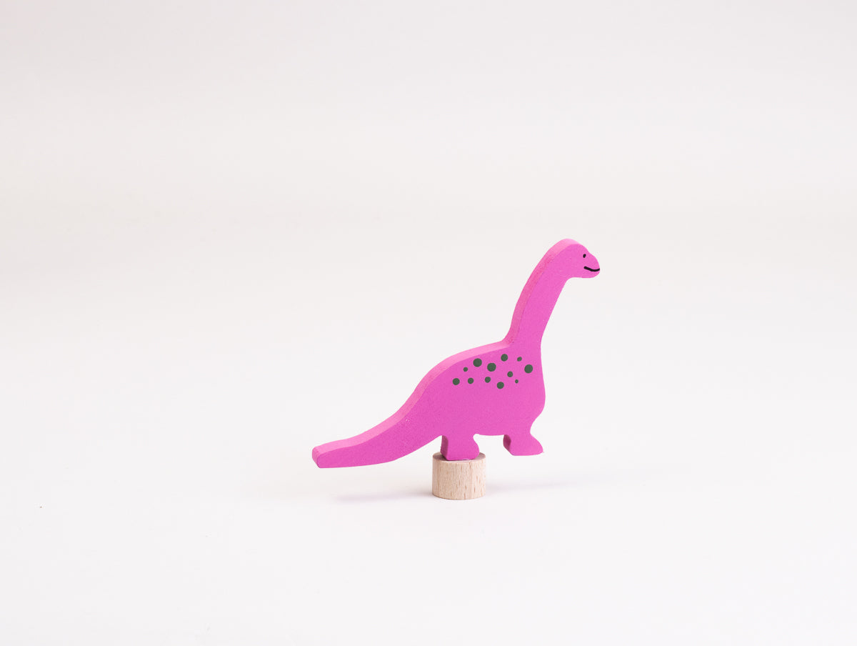 Steckfigur Dino Langhals in Pink