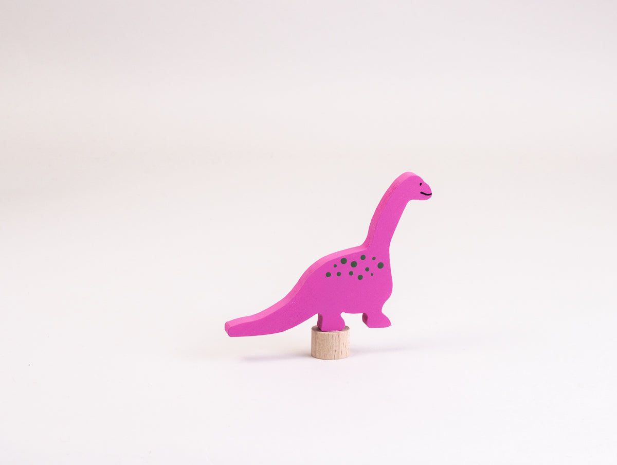 Steckfigur Dino Langhals in Pink