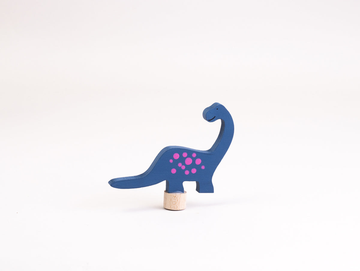 Steckfigur Dino Langhals in Ozeanblau