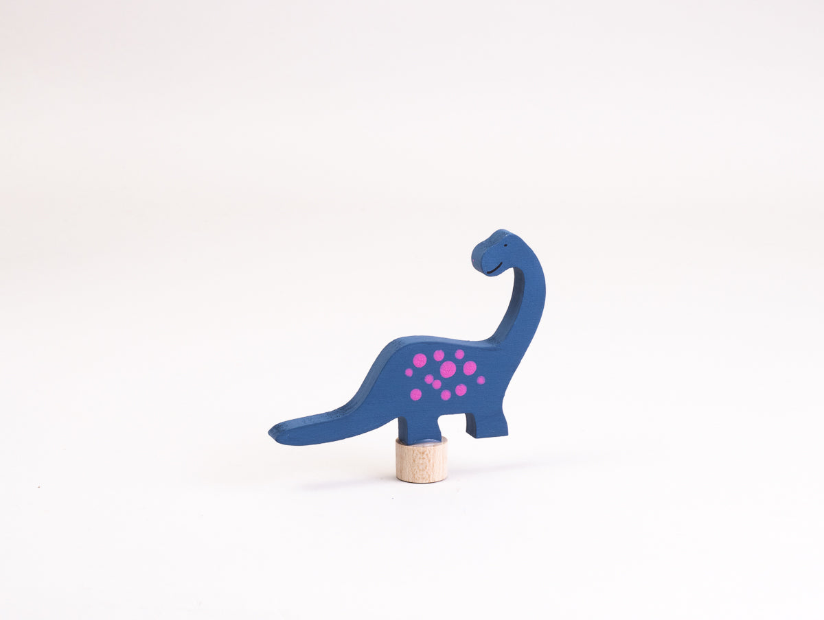 Steckfigur Dino Langhals in Ozeanblau