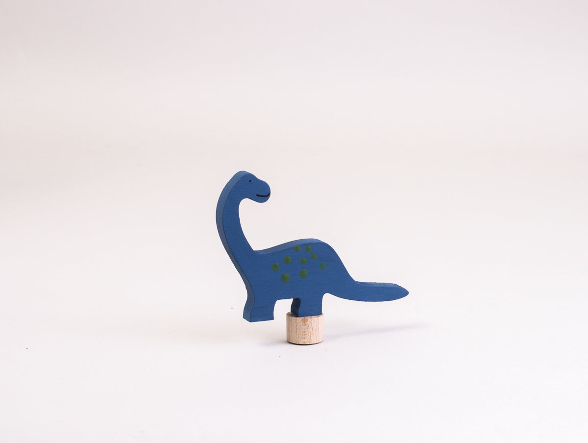 Steckfigur Dino Langhals in Ozeanblau