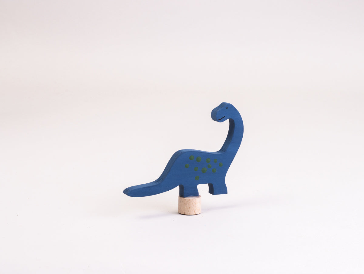Steckfigur Dino Langhals in Ozeanblau