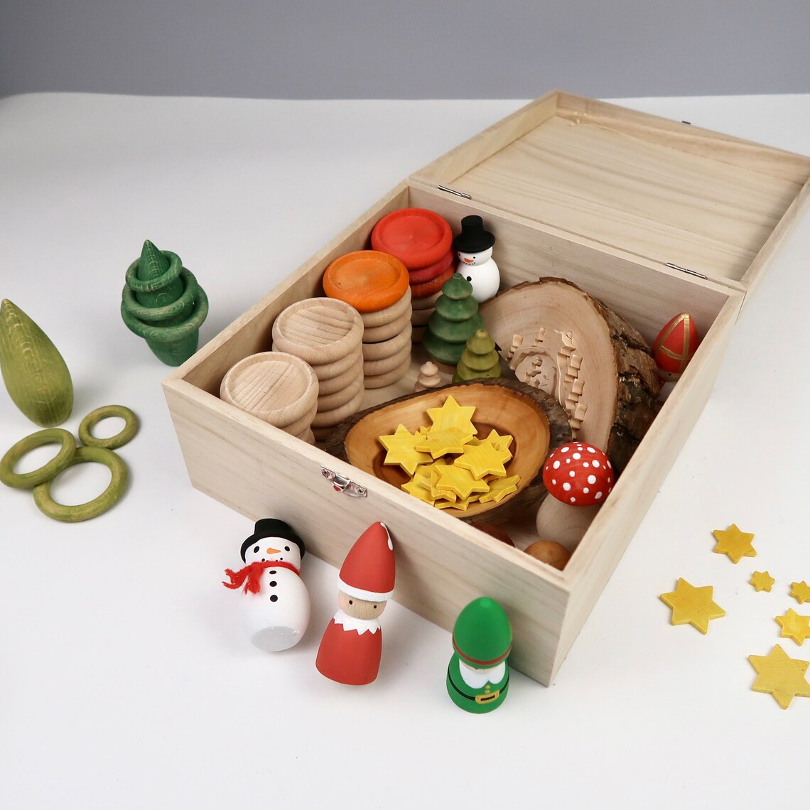 Aufbewahrungsbox für Zubehör Adventsspirale Weihnachten