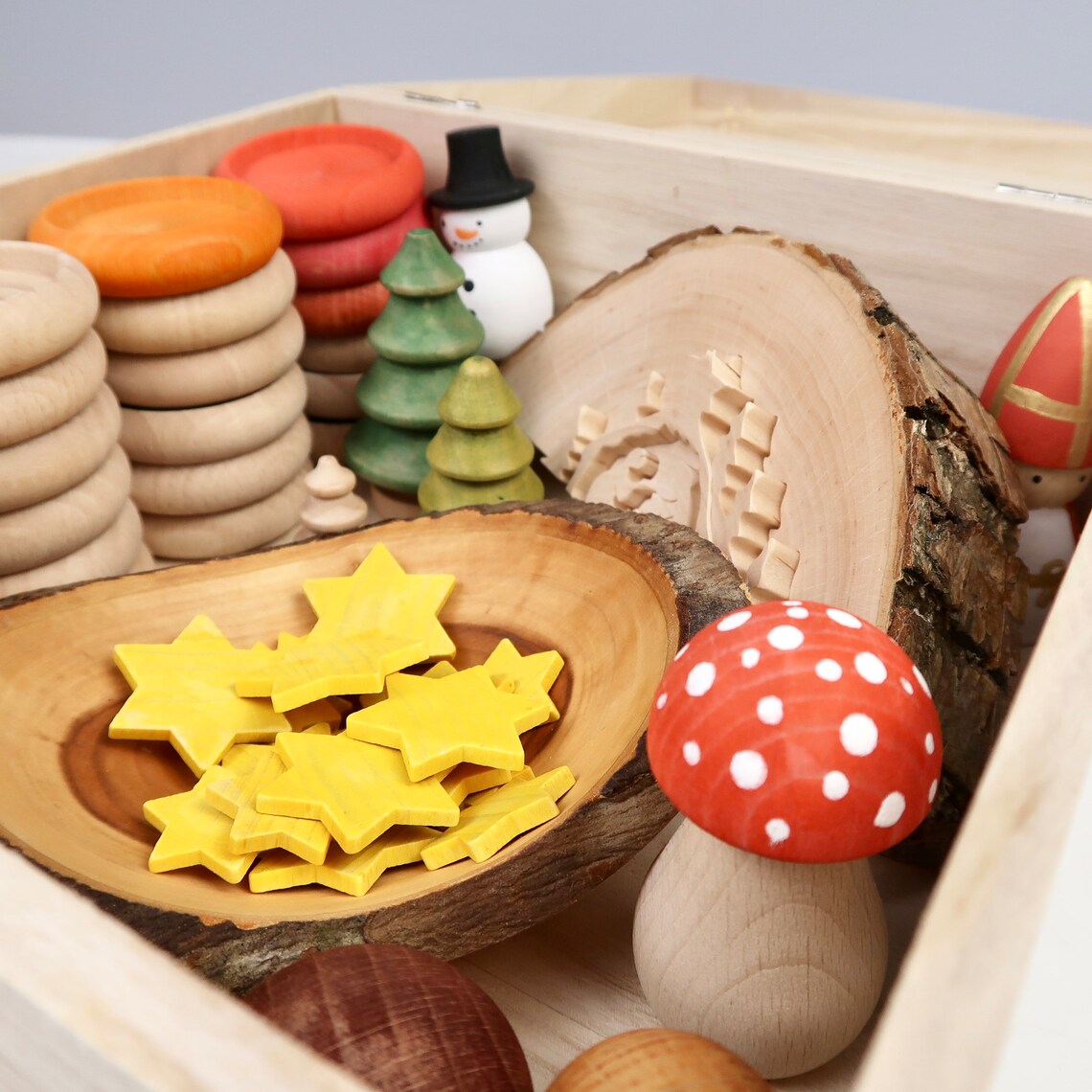 Aufbewahrungsbox für Zubehör Adventsspirale Weihnachten