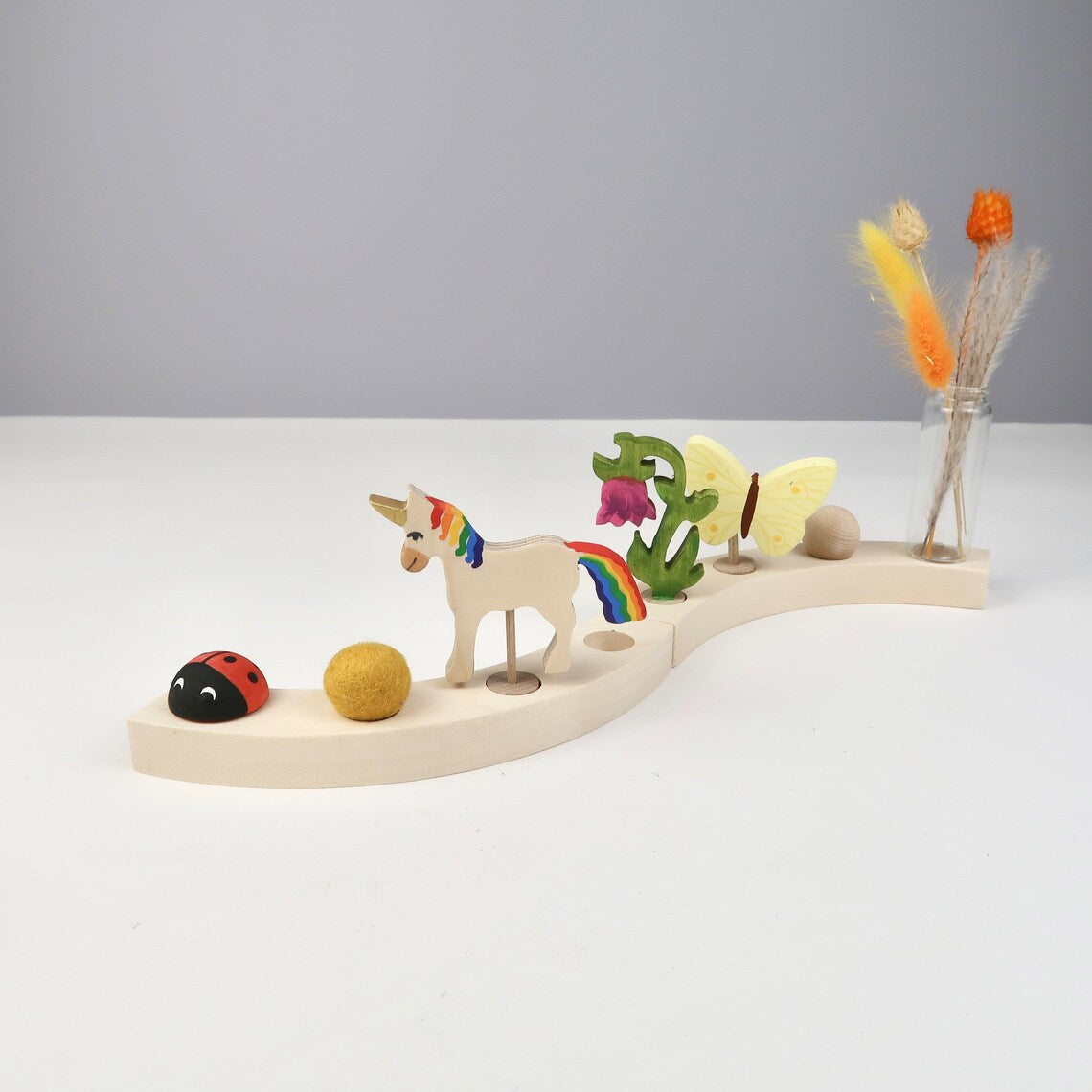 Steckfigur Einhorn - Natur