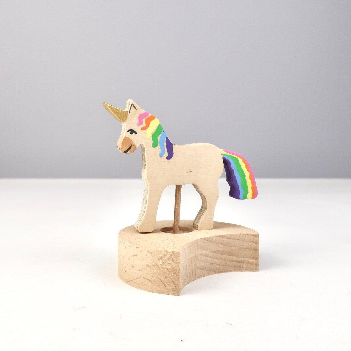 Steckfigur Einhorn - Natur