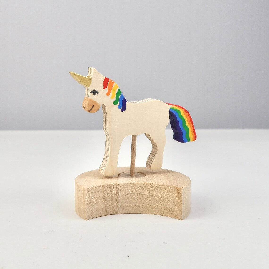 Steckfigur Einhorn - Natur