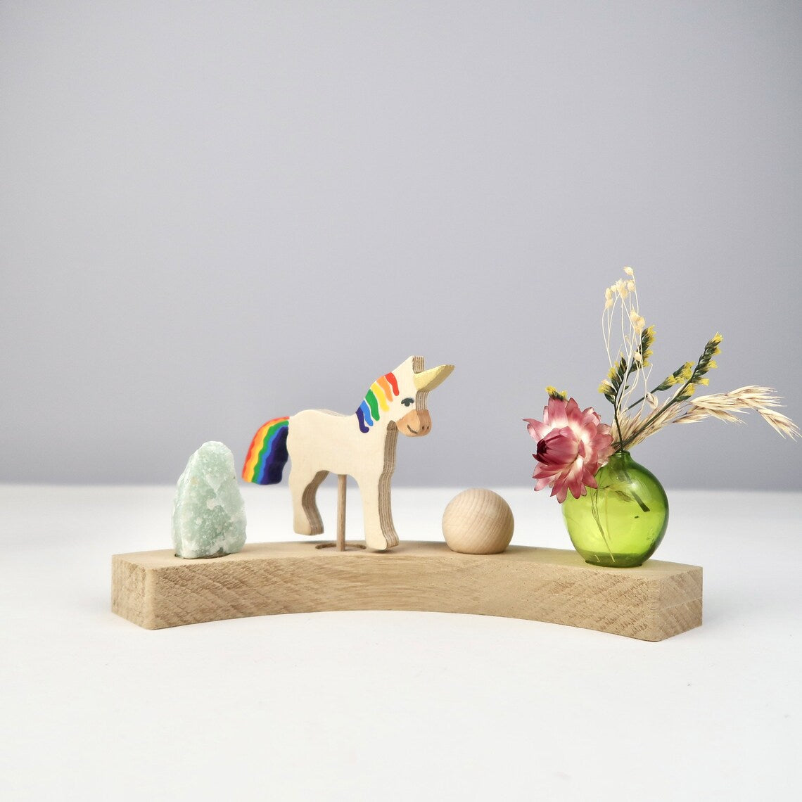 Steckfigur Einhorn - Natur