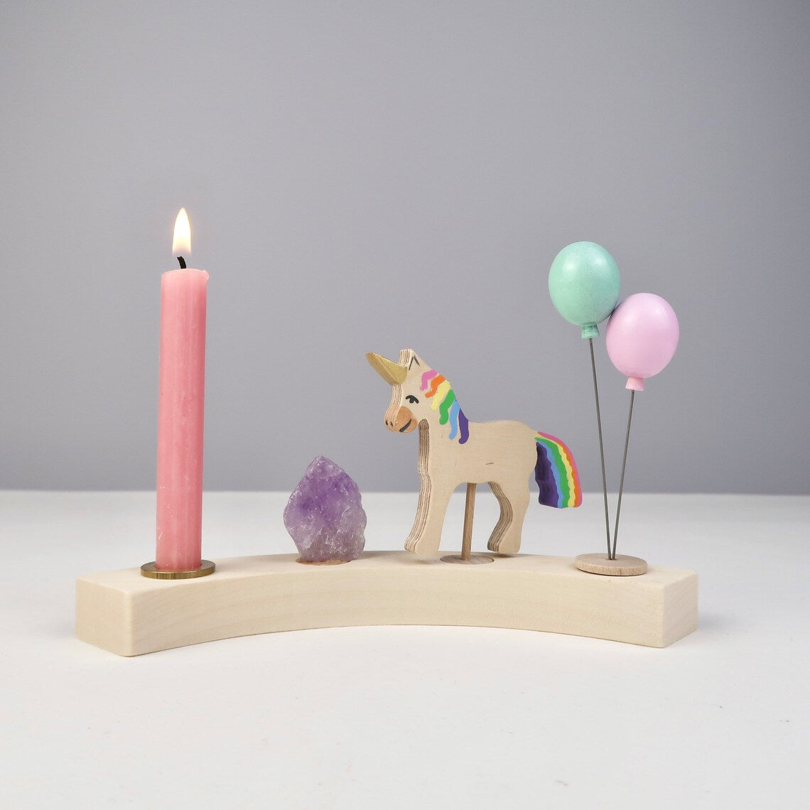 Steckfigur Einhorn - Natur