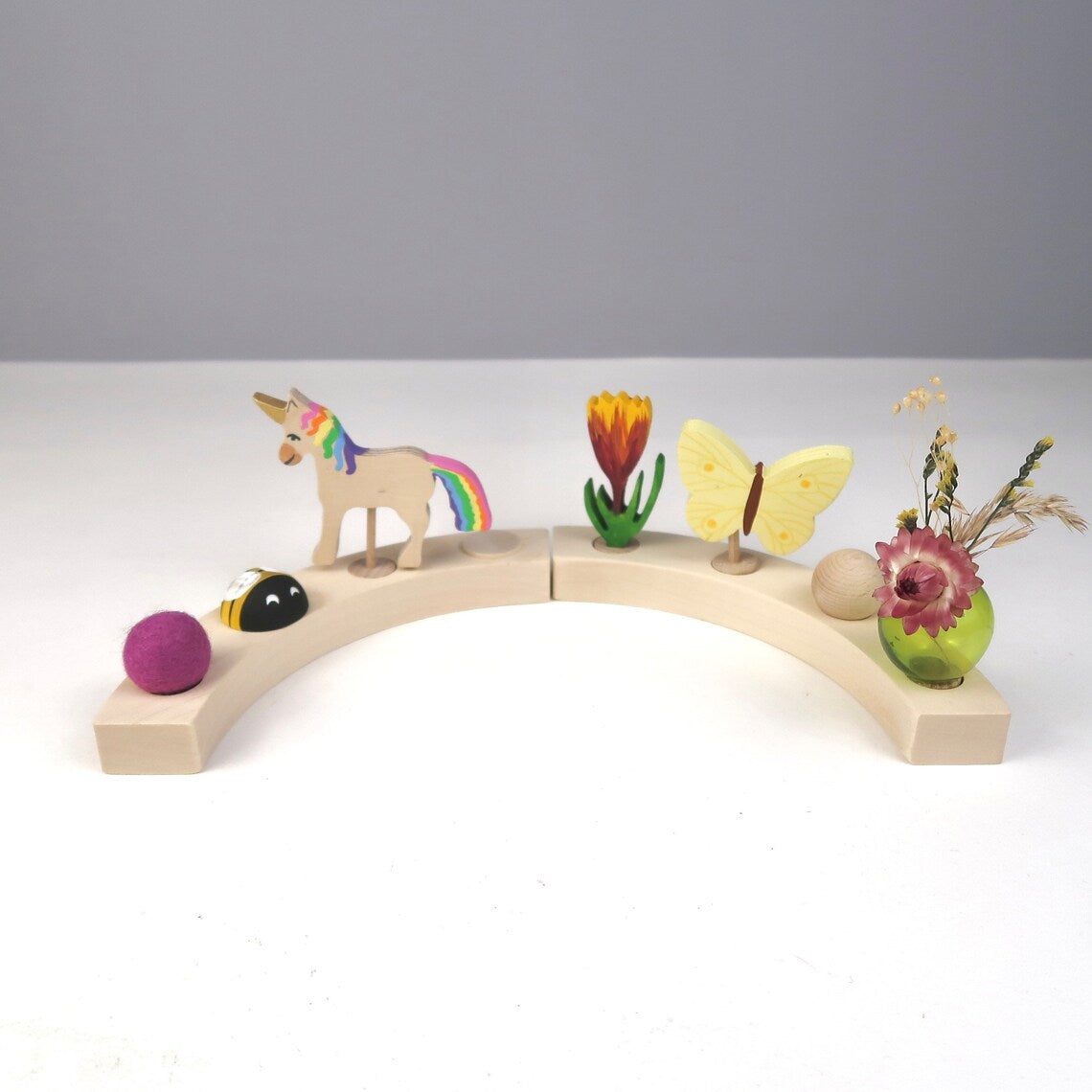 Steckfigur Einhorn - Natur