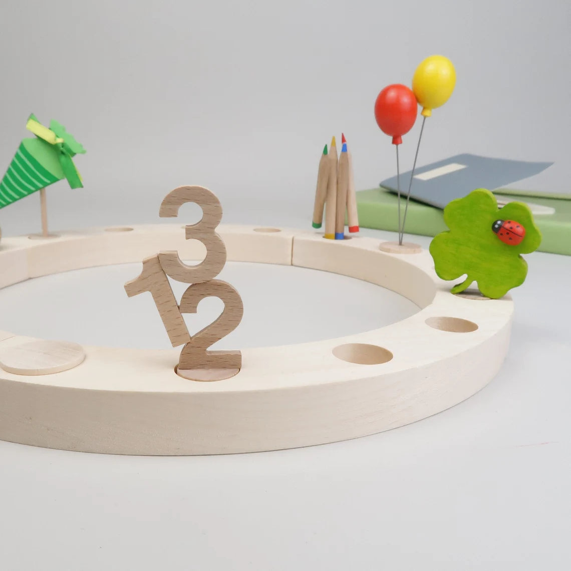 Steckfigur Zahlen 123 Einschulung