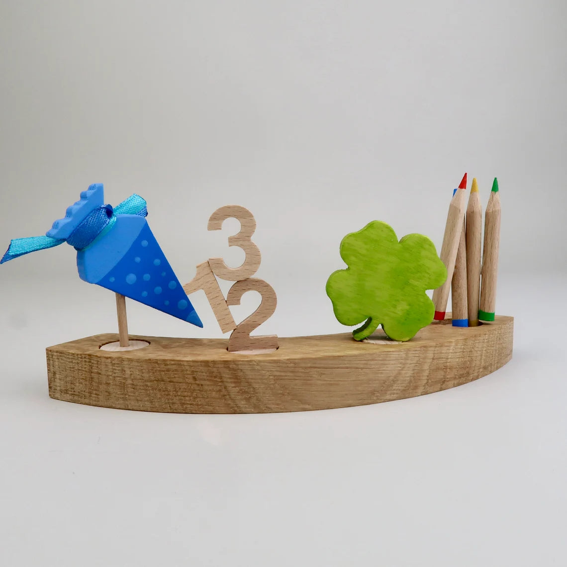 Steckfigur Zahlen 123 Einschulung