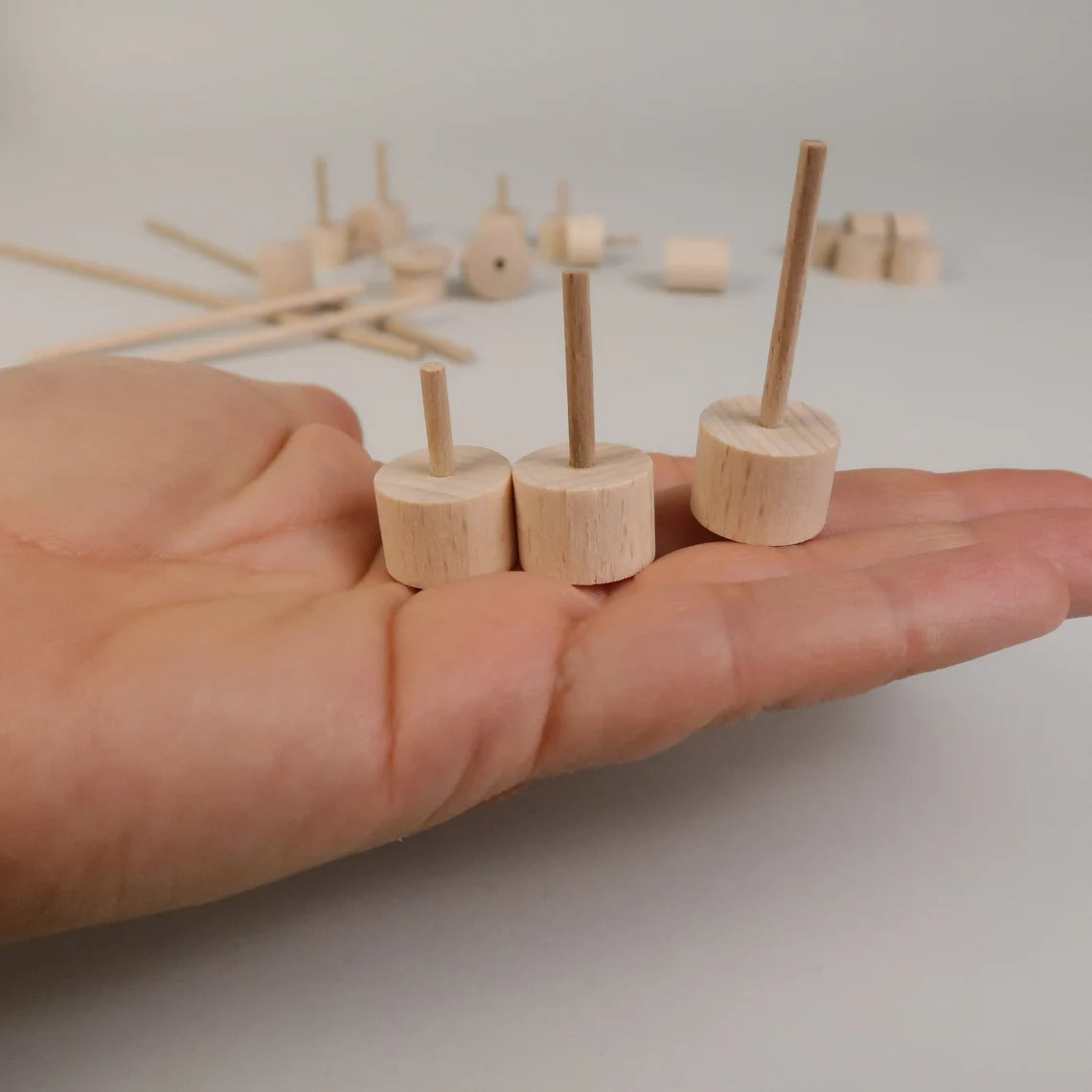 Steckfuß mit Stab für DIY Steckfiguren - Sets