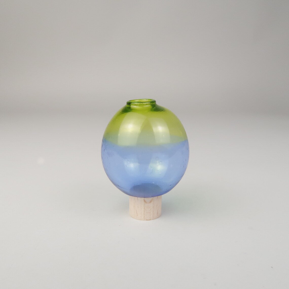 Steckfigur Mini Glasvase - grün blau