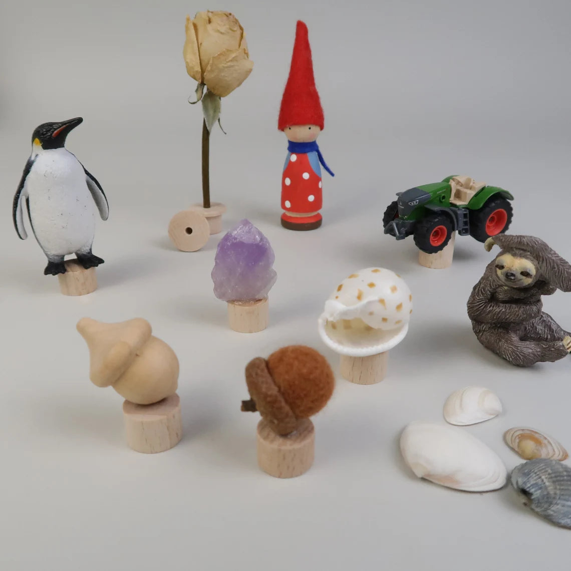 Steckfuß für DIY Steckfiguren - 20er Komplett-Set