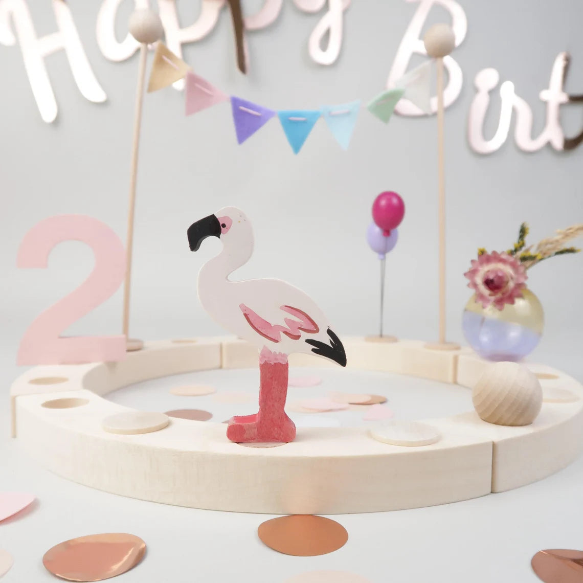 Steckfigur Flamingo - Zartrosa