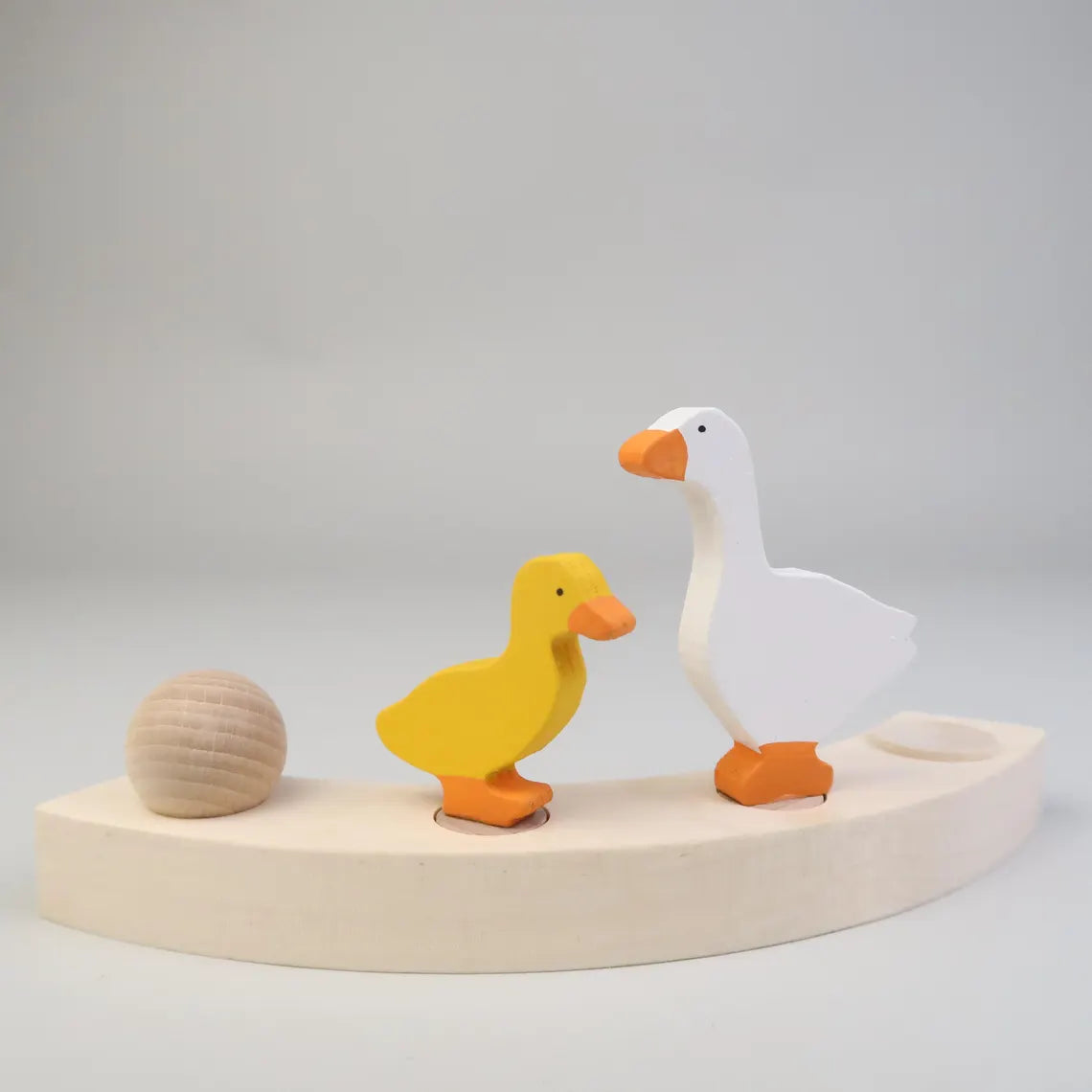 Steckfigur Gans und Küken