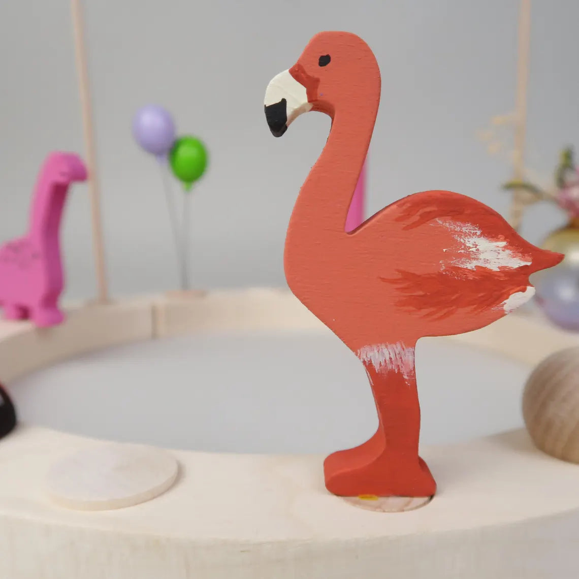 Steckfigur Flamingo - Korallfarbe