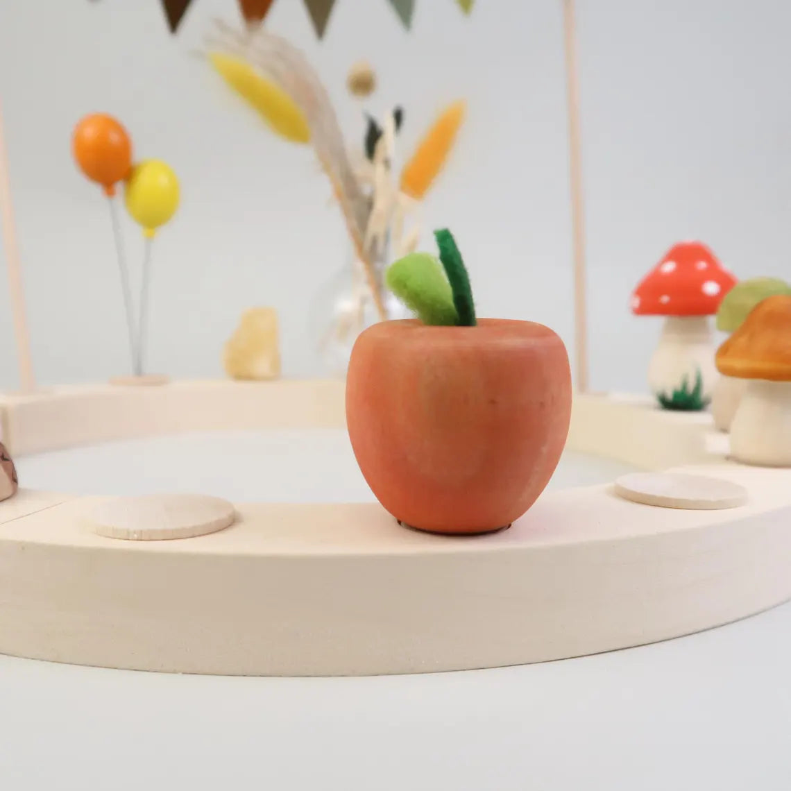 Steckfigur Apfel - rot