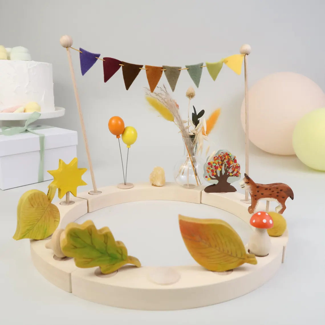 Steckfigur Herbstblatt - Eiche,Buche,Linde