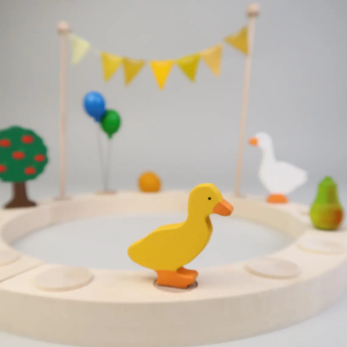 Steckfigur Gans und Küken