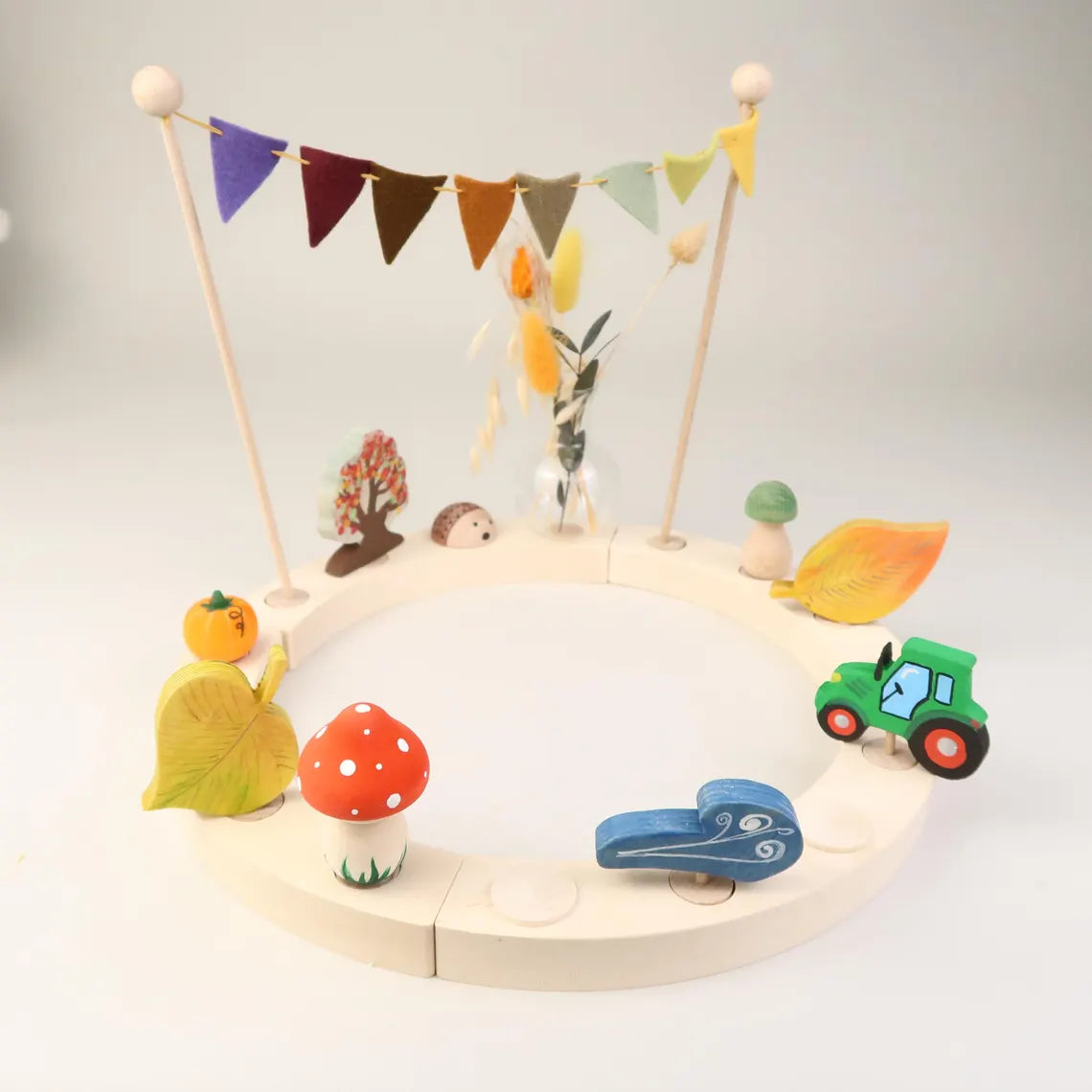 Steckfigur Grüner Traktor