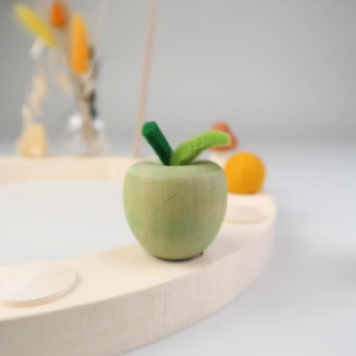 Steckfigur Apfel - Grün