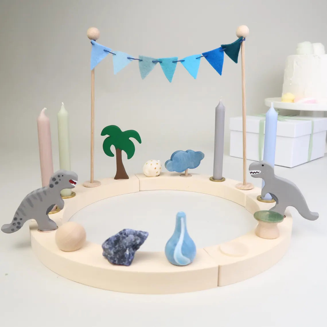 Steckfigur T-Rex grau